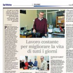 Activities of the Precision Engineering research group presented in the La voce del popolo daily